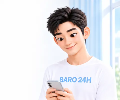 밝은 얼굴로 인사하는 남성 3D 인물